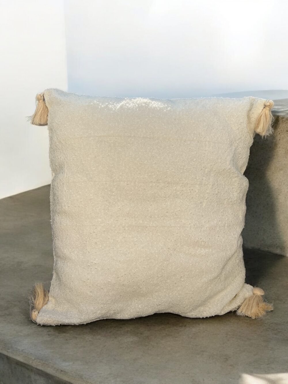 Housse de coussin "Fatma" en coton-lin