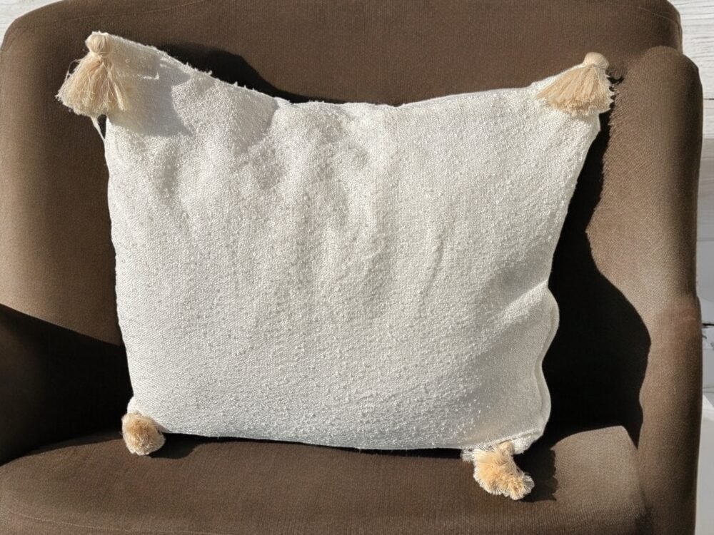 Housse de coussin "Fatma" en coton-lin – Image 4