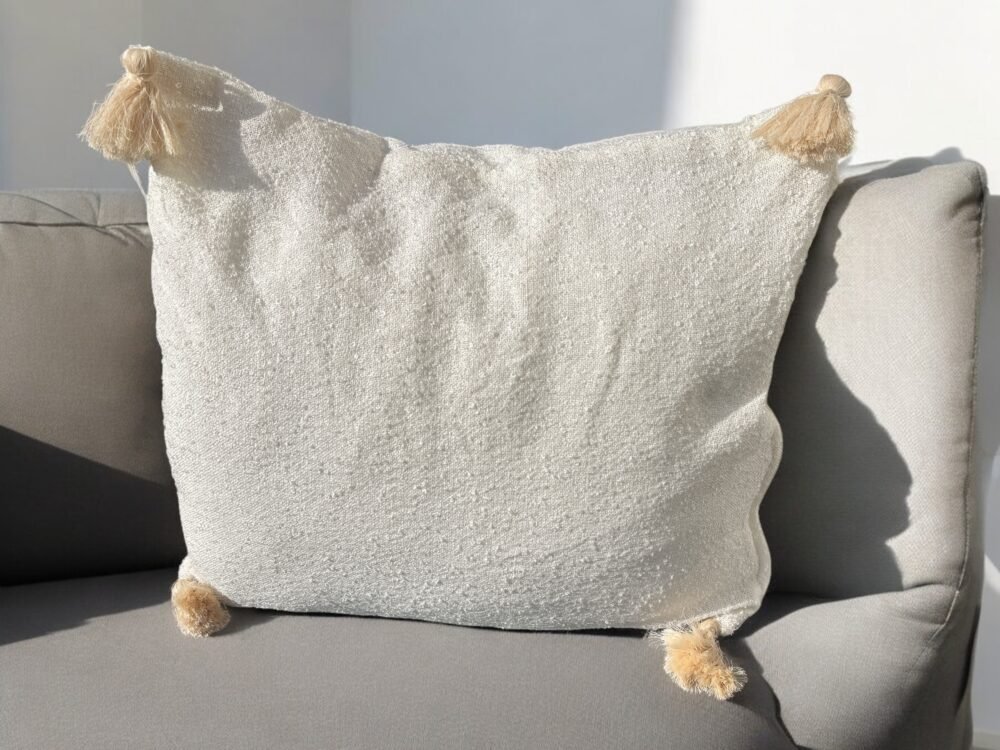Housse de coussin "Fatma" en coton-lin – Image 2