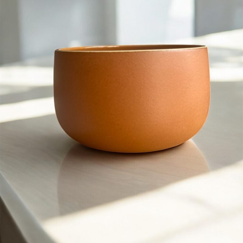Saladier en céramique terracotta "Ramla"