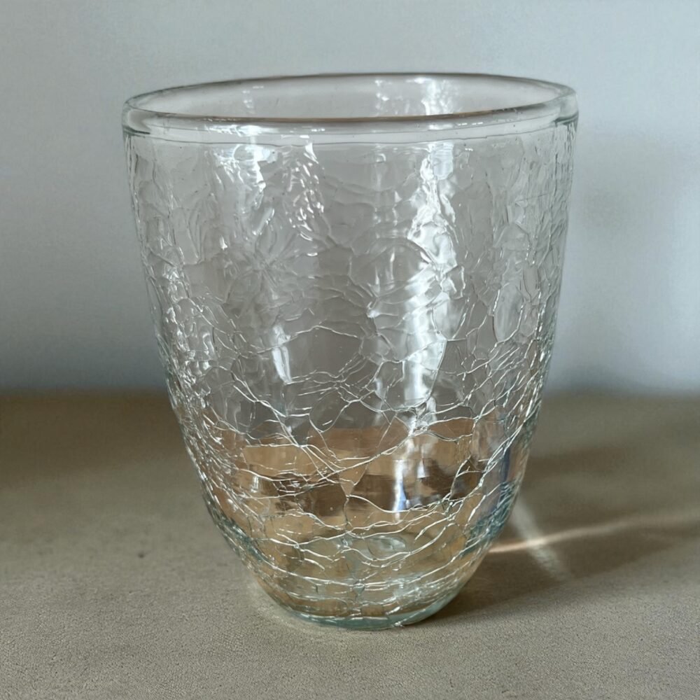 Verre soufflé craquelé baya